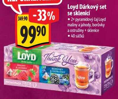 Loyd Dárkový set se sklenicí 