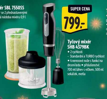 Tyčový mixér SHB 4379BK