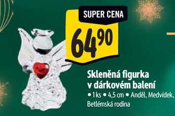 Skleněná figurka v dárkovém balení