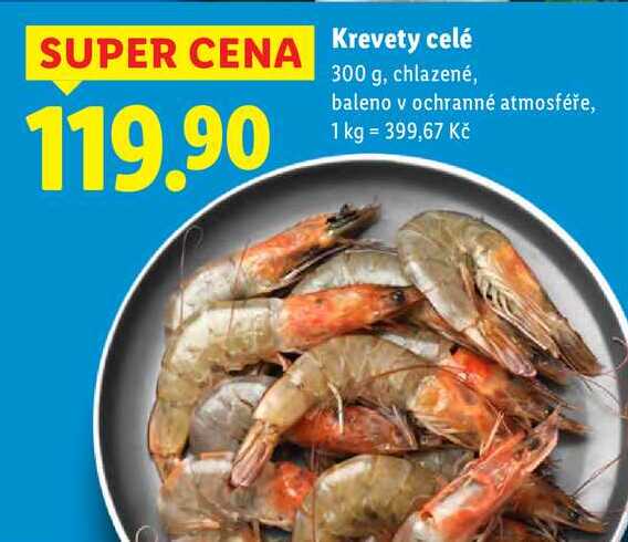 Krevety celé, 300 g