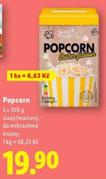 Popcorn, 3x 100 g
