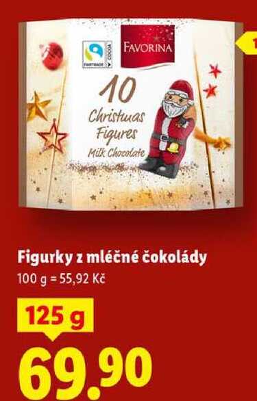 Figurky z mléčné čokolády, 125 g