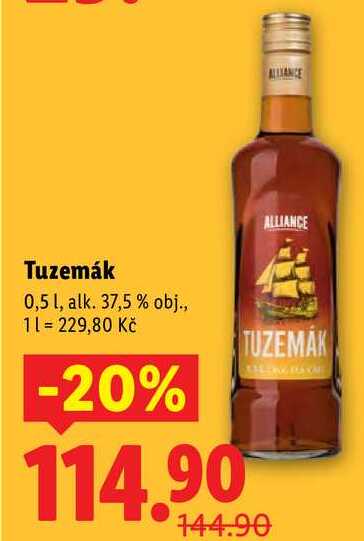 Tuzemák, 0,5 l