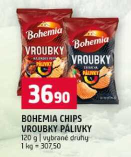 BOHEMIA CHIPS VROUBKY PÁLIVKY 120 g