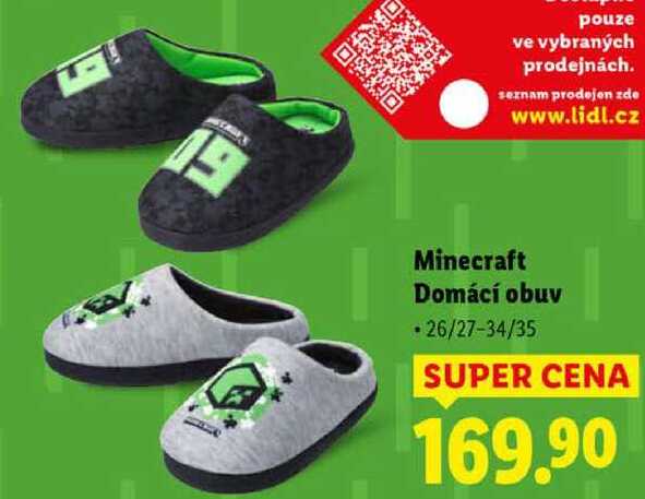 Minecraft Domácí obuv