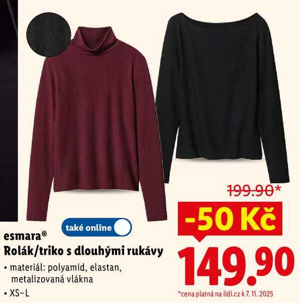 esmara Rolák/triko s dlouhými rukávy