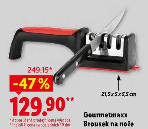 Gourmetmaxx Brousek na nože