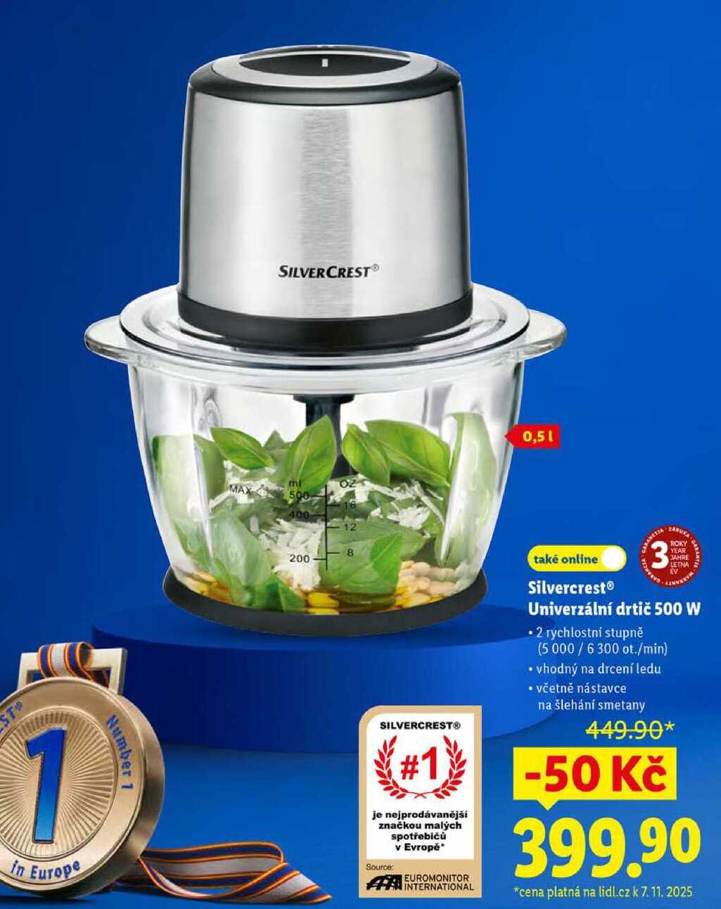 Silvercrest Univerzální drtič 500 W