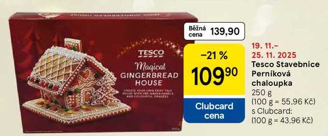 Tesco Stavebnice Perníková chaloupka, 250 g