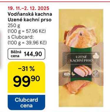Vodňanská kachna Uzené kachní prso, 250 g 