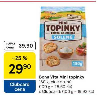 Bona Vita Mini topinky, 150 g, více druhů 