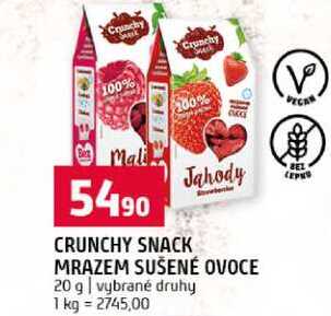 CRUNCHY SNACK MRAZEM SUŠENÉ OVOCE 20 g