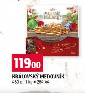 KRÁLOVSKÝ MEDOVNÍK 450 g