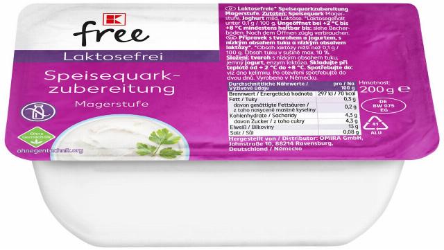 K-FREE Tvaroh s nízkým obsahem laktózy