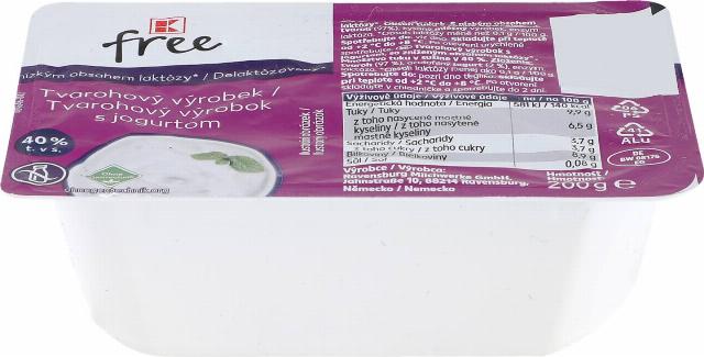 K-Free Tvarohový výrobek s jogurtem se sníženým obsahem laktózy