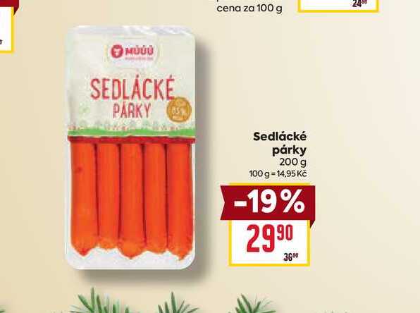 Sedlácké párky 200 g 