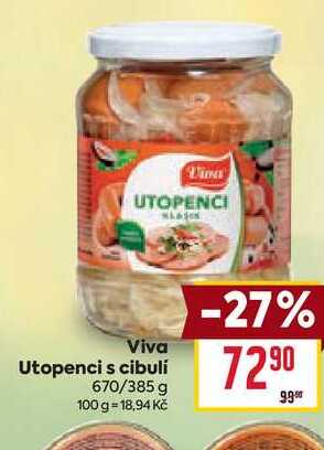 Viva Utopenci s cibulí 670/385 g 