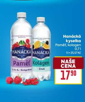 Hanácká kyselka Paměť, kolagen 0,7l