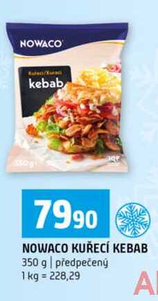 NOWACO KUŘECÍ KEBAB 350 g předpečený