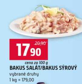 BAKUS SÝROVÝ vybrané druhy 100g