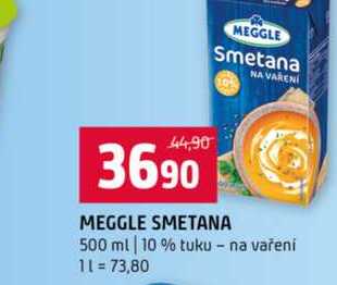 MEGGLE SMETANA 500 ml 10 % tuku na vaření