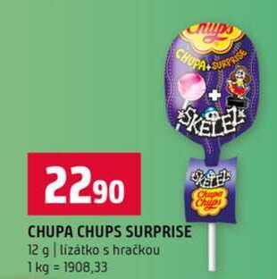CHUPA CHUPS SURPRISE 12 g lizátko s hračkou 