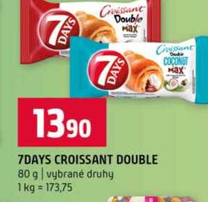 7DAYS CROISSANT DOUBLE 80g vybrané druhy