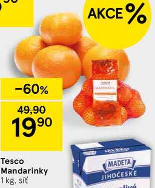 Tesco Mandarinky, 1 kg, síť 