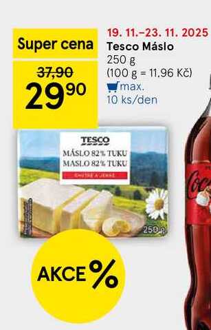 Tesco Máslo, 250 g