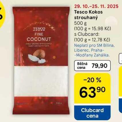 Tesco Kokos strouhaný 500 g 
