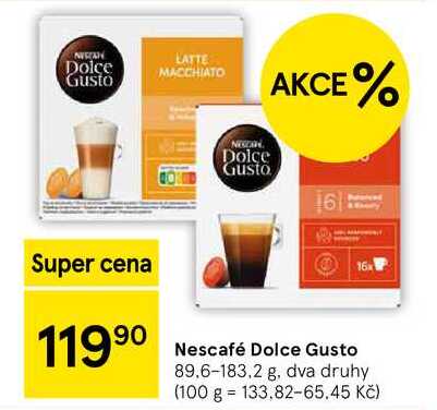 Nescafé Dolce Gusto, 89.6-183.2 g