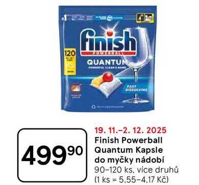 Finish Powerball Quantum Kapsle do myčky nádobí, 90-120 ks, více druhů  