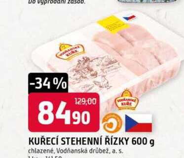 KUŘECÍ STEHENNÍ ŘÍZKY 600 g chlazené