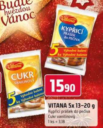 Vitana Kypřicí prášek do pečiva 5 x 13g 65g