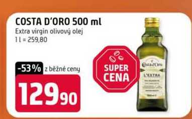 COSTA D'ORO 500 ml Extra virgin olivový olej