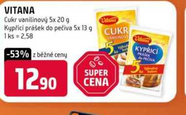 Vitana Kypřicí prášek do pečiva 5x13g