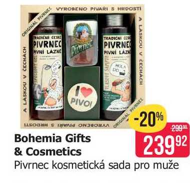 Bohemia Gifts & Cosmetics Pivrnec kosmetická sada pro muže