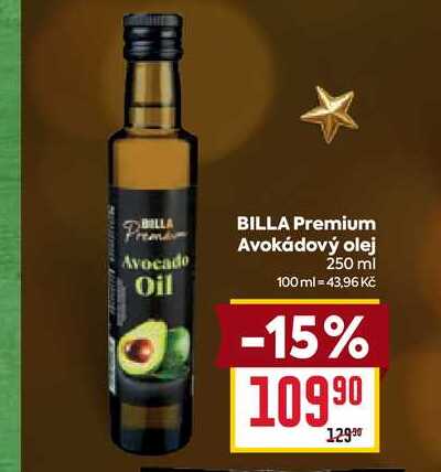 BILLA Premium Avokádový olej 250 ml 