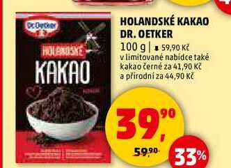 HOLANDSKÉ KAKAO DR. OETKER, 100 g