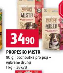 PROPESKO MISTR 90 g pochoutka pro psy vybrané druhy 