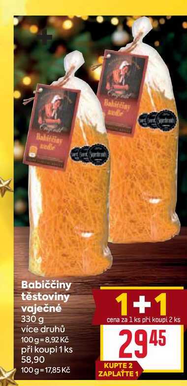 Babiččiny těstoviny vaječné 330 g 