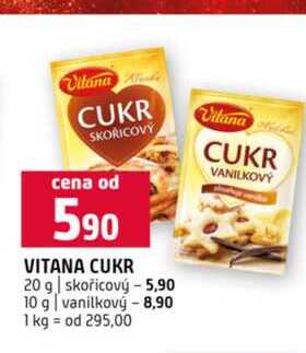 VITANA CUKR 20 g skořicový 10 g vanilkový
