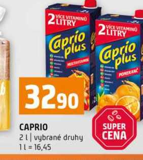 CAPRIO 2l vybrané druhy