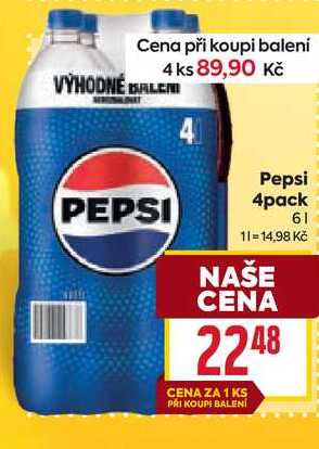 Pepsi 4pack 6l