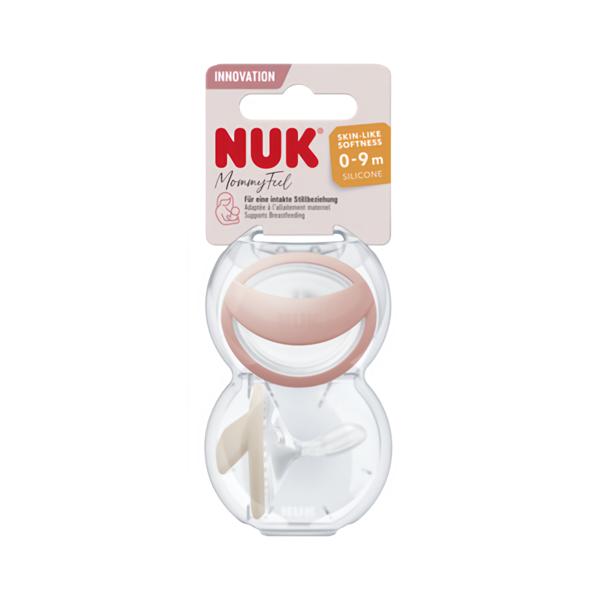 NUK Dudlík Mommy Feel 0-9m BOX broskev