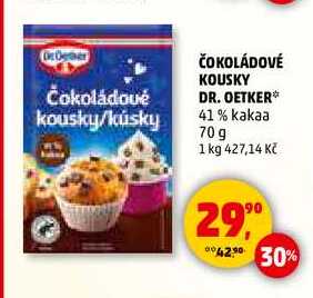 ČOKOLÁDOVÉ KOUSKY DR. OETKER, 70 g 