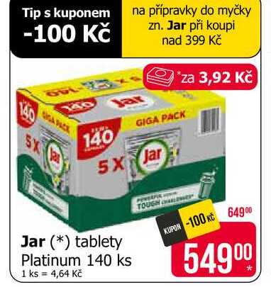 Jar tablety Platinum 140 ks