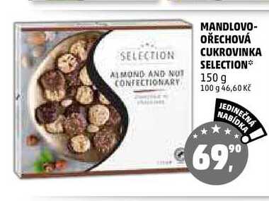 MANDLOVO-OŘECHOVÁ CUKROVINKA SELECTION, 150 g