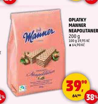 OPLATKY MANNER NEAPOLITANER, 200 g