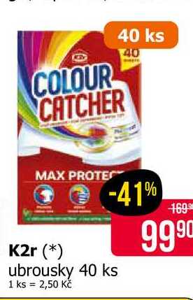 K2r Colour Catcher Prací ubrousky 40 ks